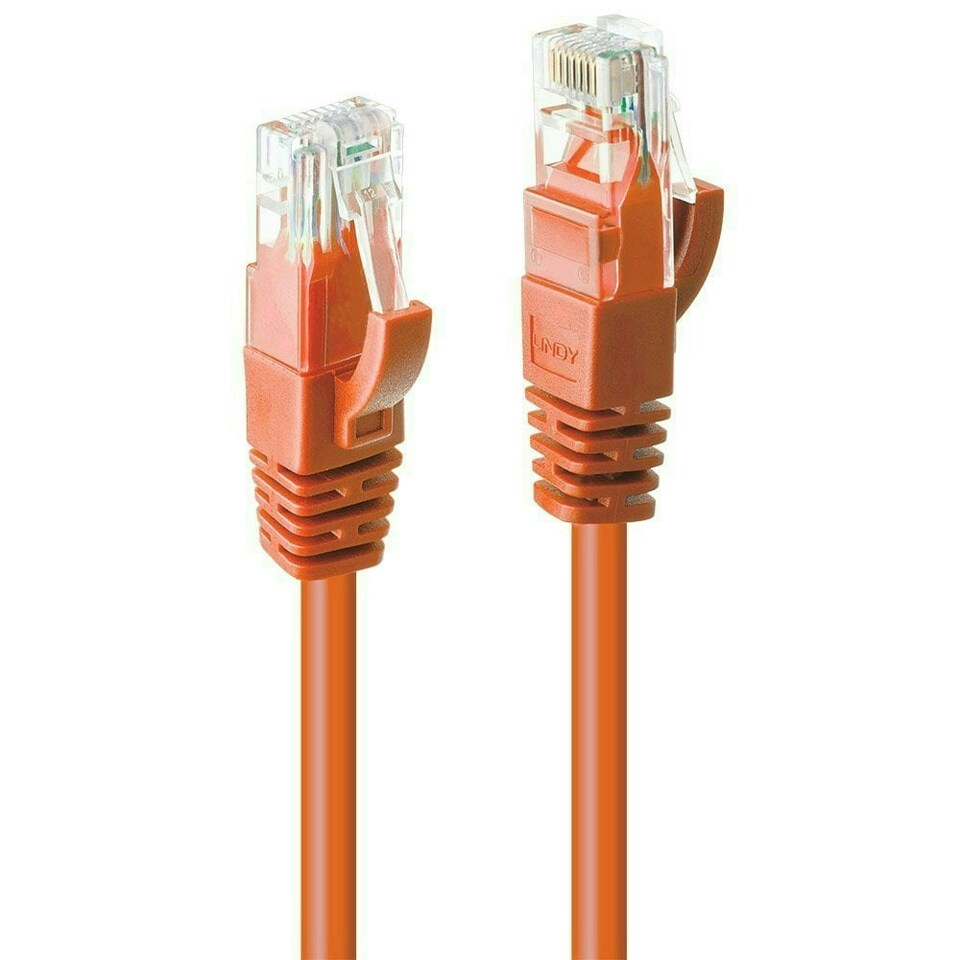 image 1 of 3m CAT6 U/UTP Snagless Gigabit Ethernet Cable, Orange