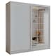image 1 of Modern Sliding Mirror Wardrobe with Drawers, Shelves & Hanging Rails