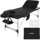 image 1 of Massage Table Ko Tao - 3 zones, 78cm wide, aluminium frame, folding, carry bag | Black | black | 1