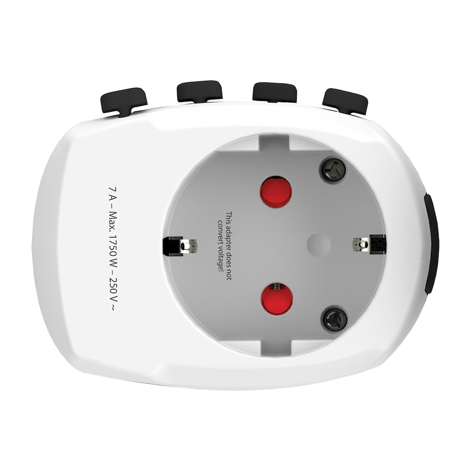 image 1 of Skross Pro World Travel 3 Poles Adaptor - White - One Size