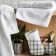 image 2 of Hotel Luxury Heavyweight 800GSM Towels - 100% Cotton White | White | Bath sheet