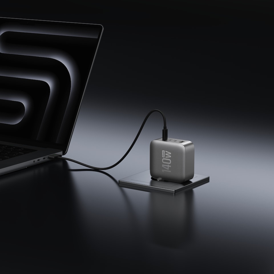 image 1 of EcoFlow 140W Rapid GaN Wall AC Charger