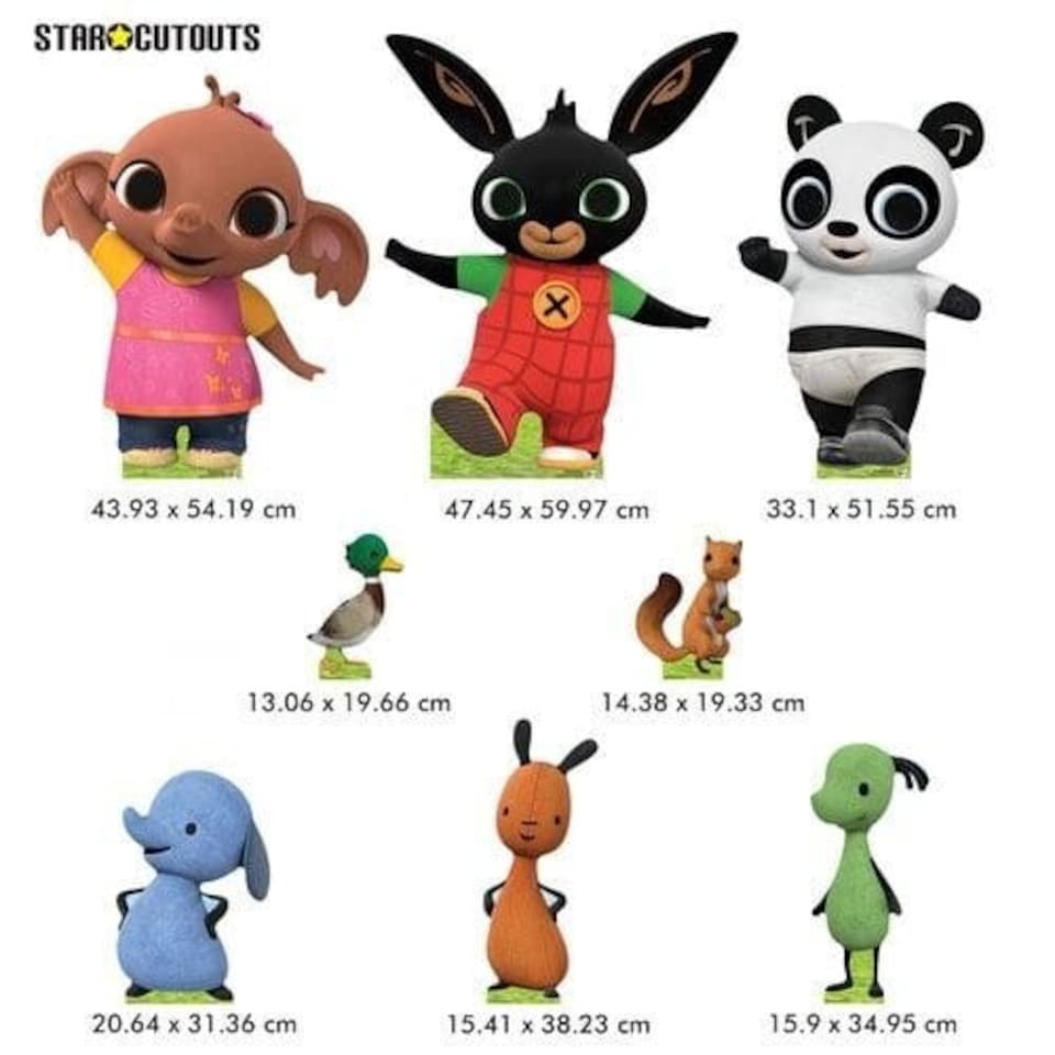 image 1 of Bing Sula Pando Cardboard Cutouts Decoration Pack