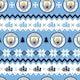 image 3 of Manchester City FC Christmas 2 Sheets & 2 Tags Gift Wrap