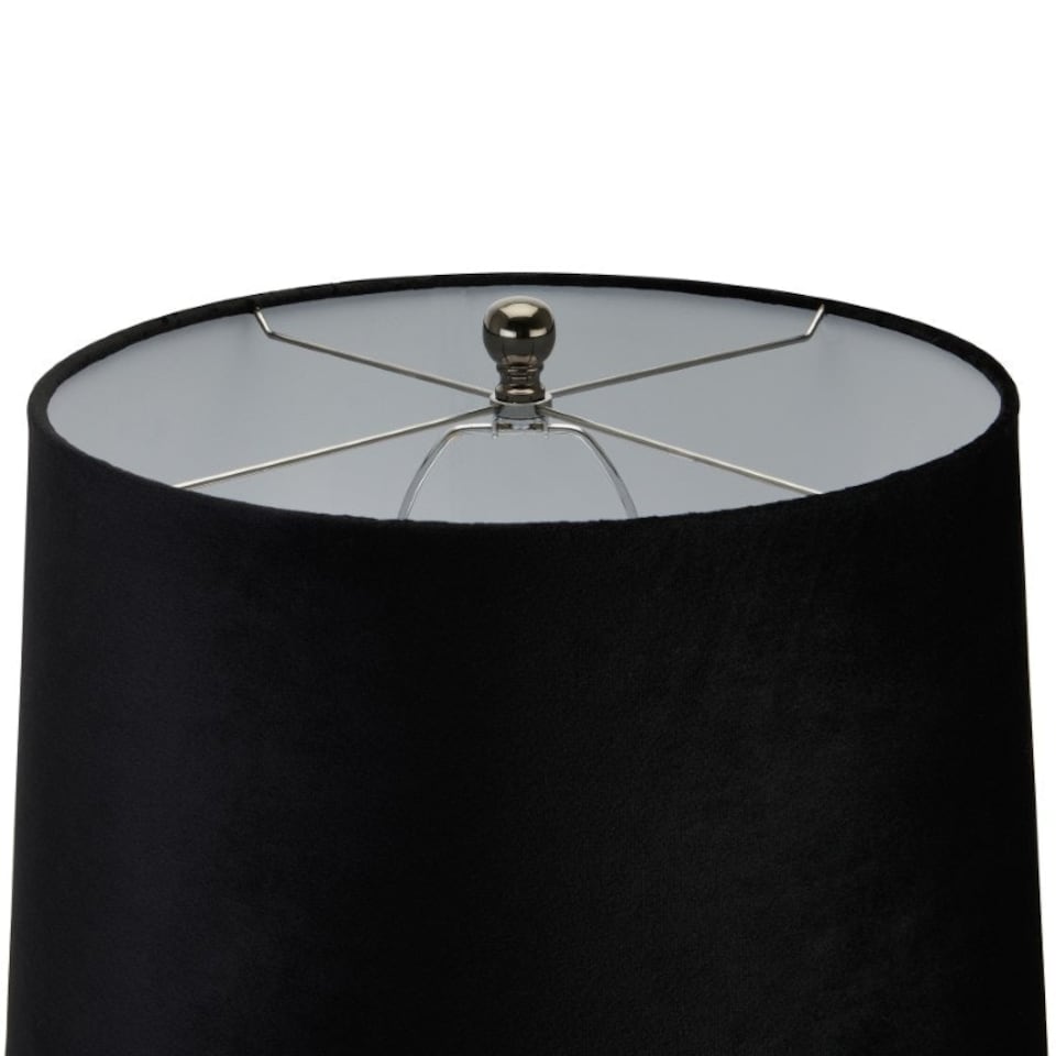 image 1 of Dapple Acanthus Table Lamp - Glass - L44 x W44 x H76 cm - Black Black