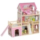image 1 of AIYAPLAY Dolls House with 13 Wooden Furniture Pieces, for Ages 3-6 Years