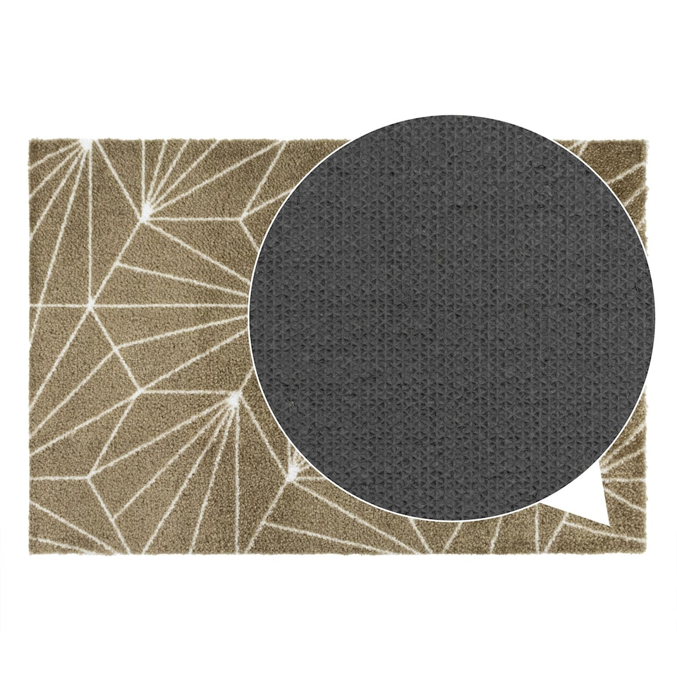 image 1 of JVL Mega Doormat and Runner - Brown Geo