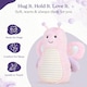image 4 of Warmies Plush Pink Butterfly, Microwavable Heat Pad, Weighted Cuddly Plushie for Soothing Relief, Lightly Scented with French Lavender - Large