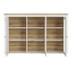 image 2 of Celesto 3 Door Display Top Unit in White and Oak