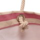 image 5 of Nicola Spring Large Striped Canvas Tote Beach Bag - 55cm x 36cm - Bubblegum | Pink | Bubblegum