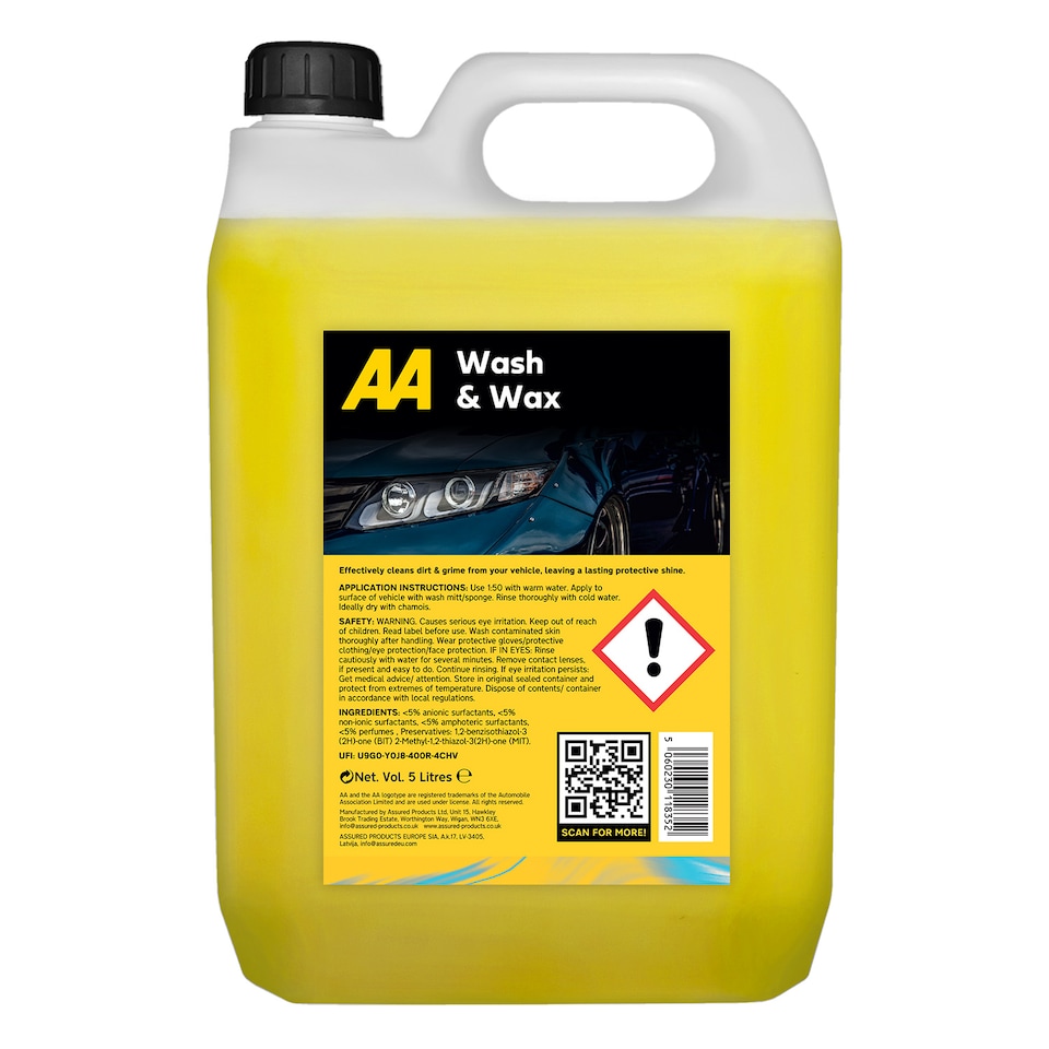 AA Wash & Wax Car Shampoo 5L