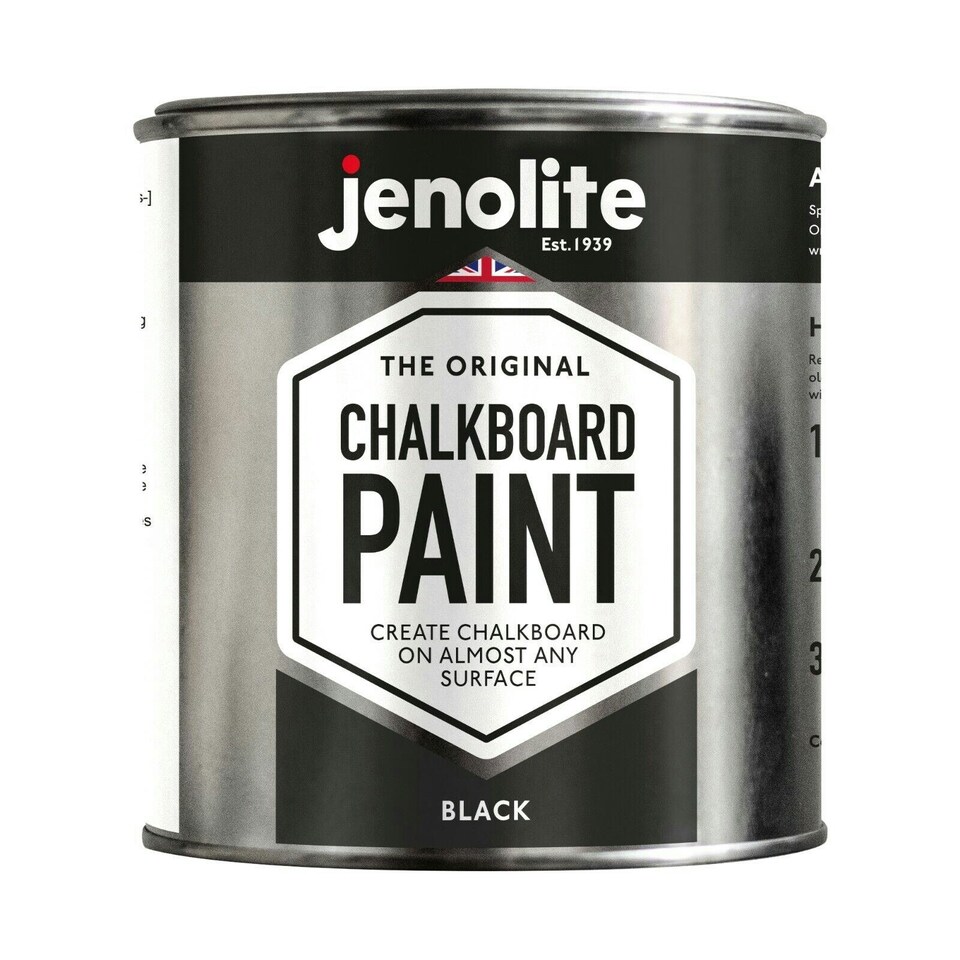 Jenolite Multi-Surface Chalkboard Paint - Black - 500ml