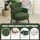 image 4 of HOMCOM Armchair with Padded Seat and Backrest for Living Room, Green Green
