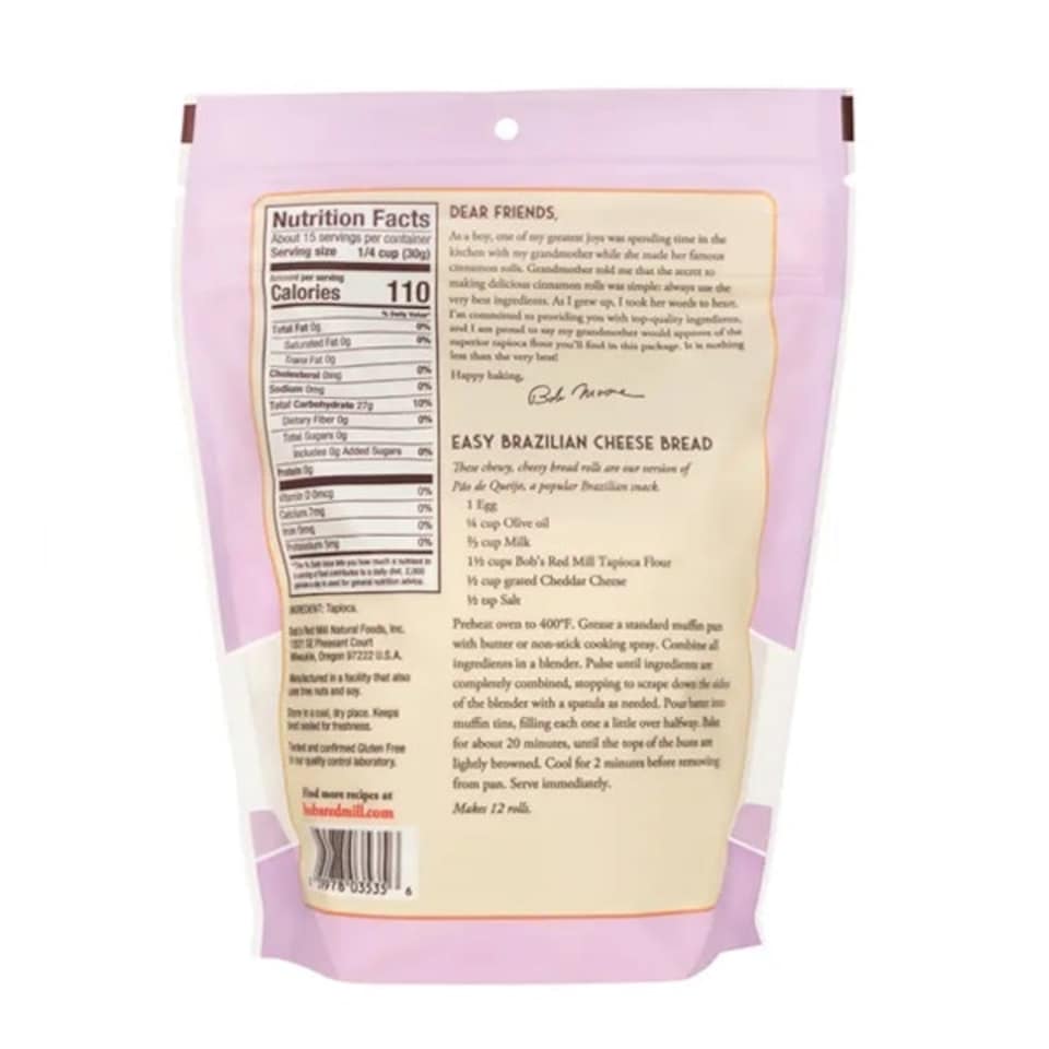 image 1 of Bob's Red Mill Gluten Free Tapioca Flour 454g | White | 1