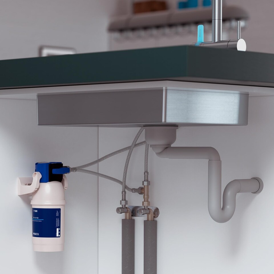 image 1 of BRITA mypure P1 Water Filter Kitchen Tap - Rectangle - Includes 1x BRITA P1000 Cartridge