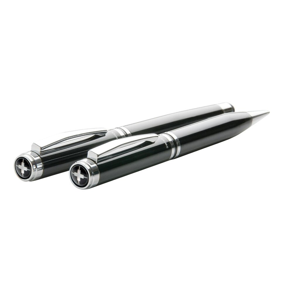 image 1 of Swiss Peak Executive Pen Set - Black - One Size