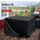 image 5 of Marlow Outdoor Furniture Cover Garden Patio Waterproof Rain UV Protector | Black | 242cm