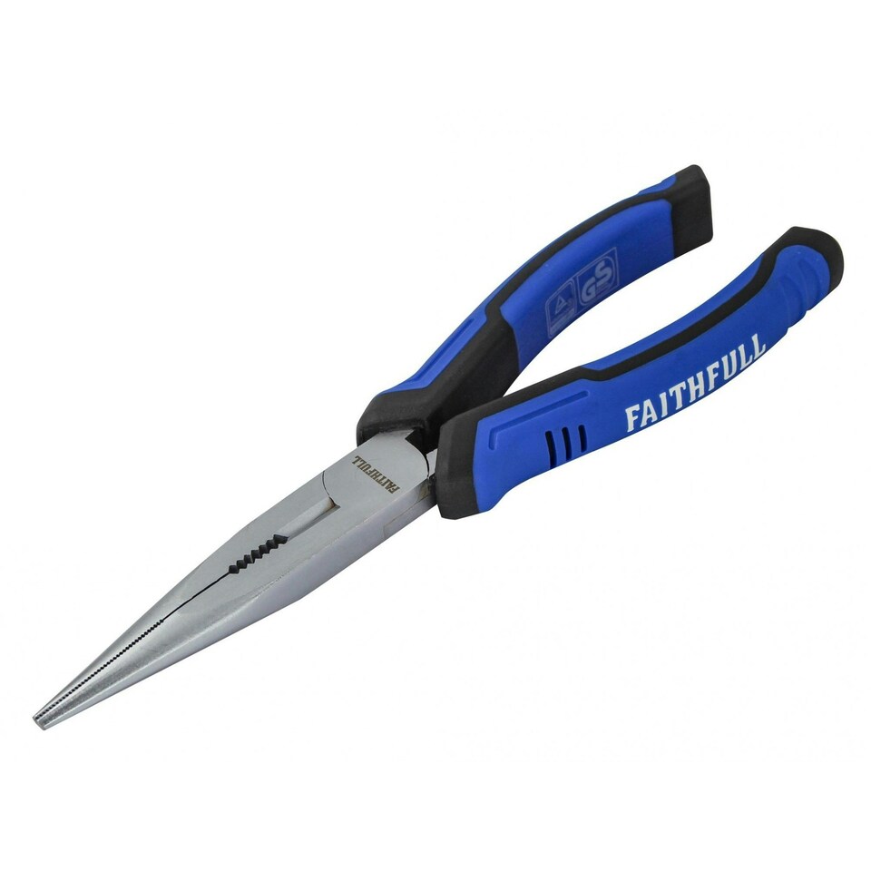 Faithfull Long Nose Pliers - Multi Colour - 200mm (8in)