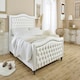 image 1 of Saturn Plush King Bed Frame - White