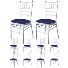 Dining Seat Chair Covers Stretchable Spandex High-Back Slipcovers - 10pcs