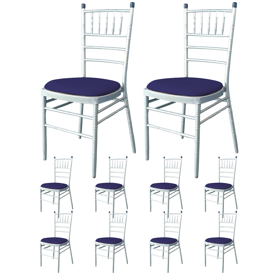 image 1 of Dining Seat Chair Covers Stretchable Spandex High-Back Slipcovers - 10pcs