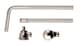image 1 of Balterley Push Down Exposed Bath Waste - Nickel