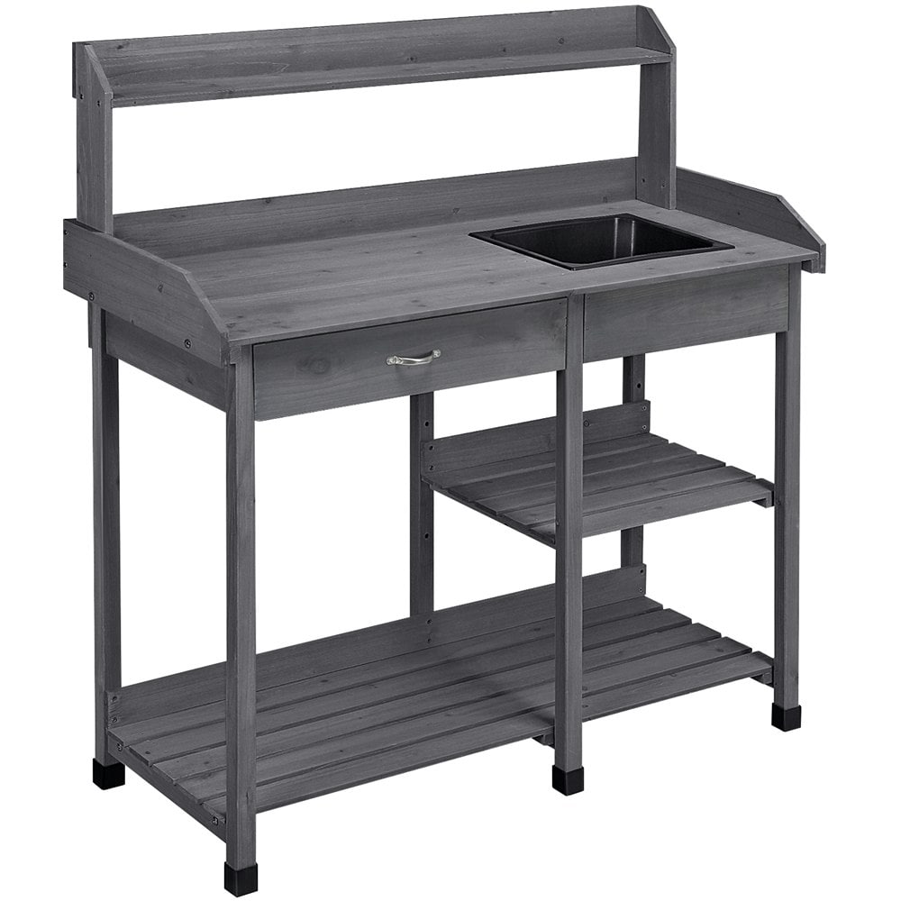 Yaheetech Potting Bench Outdoor Garden Work Bench