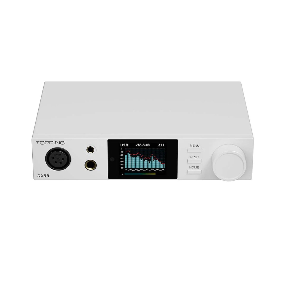 image 1 of Topping DX5 II DAC & Hybrid Headphone Amplifier - White