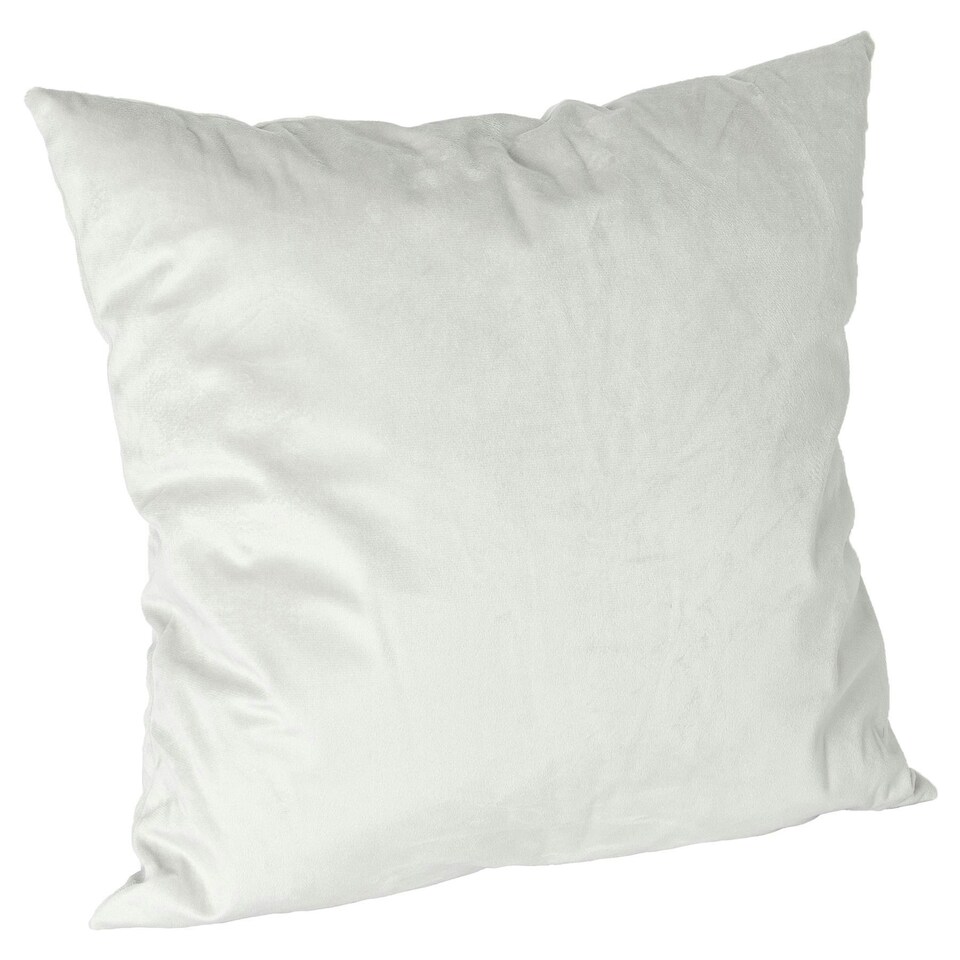 image 1 of Nicola Spring Square Velvet Cushion - 55cm x 55cm - Cream Cream
