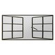 image 8 of Kirkby Metal Large Open Window Garden Wall Mirror 39" X 29" (100CM X 73CM) N/A