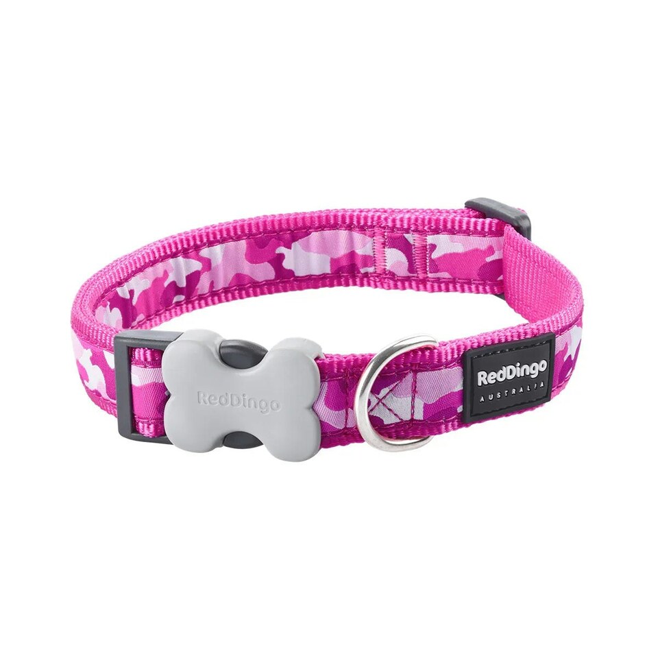 image 1 of Dog Collar Design Camouflage Hot Pink Pink | M