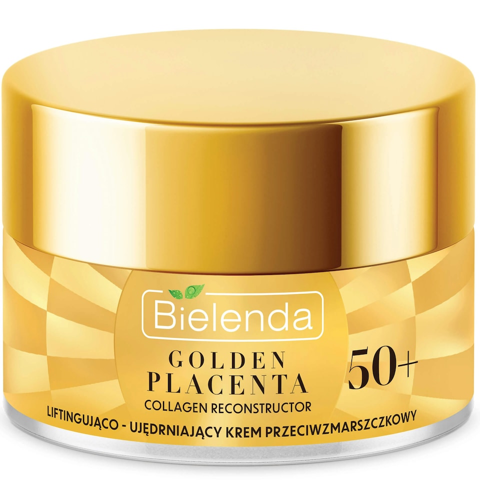 image 1 of Bielenda Golden Placenta Collagen Reconstructor Lifting Firming Anti Wrinkle Cream 50+ Day/Night 50ml