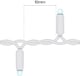 image 3 of Cluster Lights White Rubber IP65 RGB 15M
