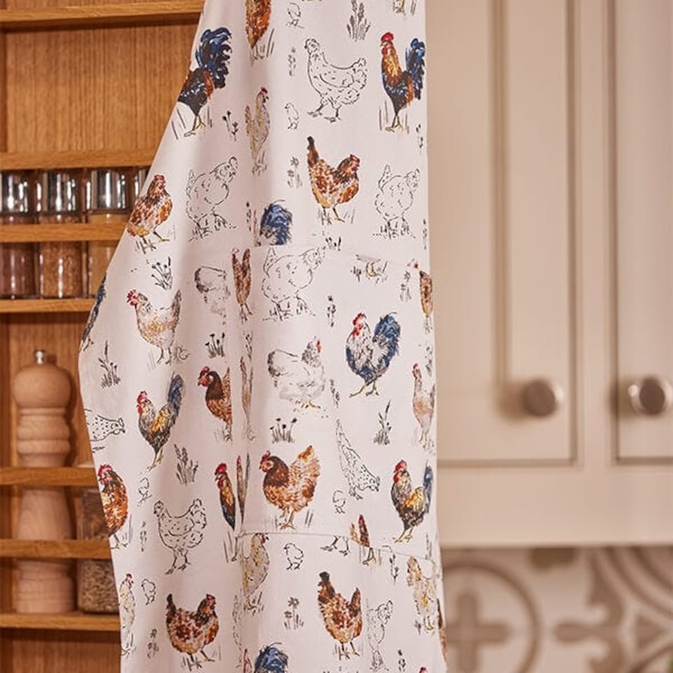 image 1 of Ulster Weavers Farm Birds Cotton Apron