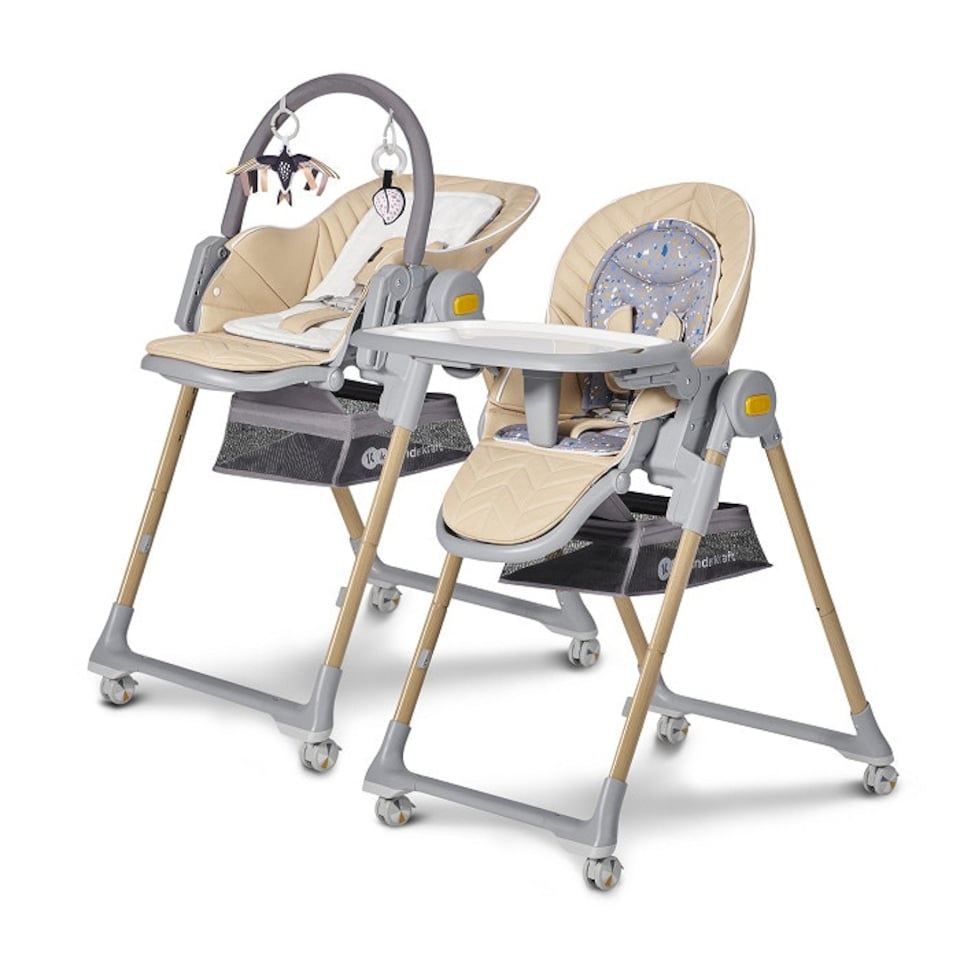 image 1 of Kinderkraft Lastree High Chair for Baby and Toddler - Wood