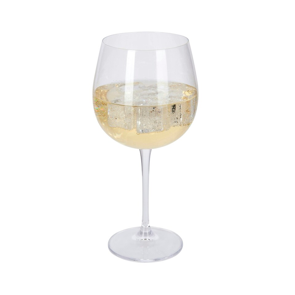 image 1 of Mikasa Gin Goblet Set Clear Crystal 665ml Set of 4