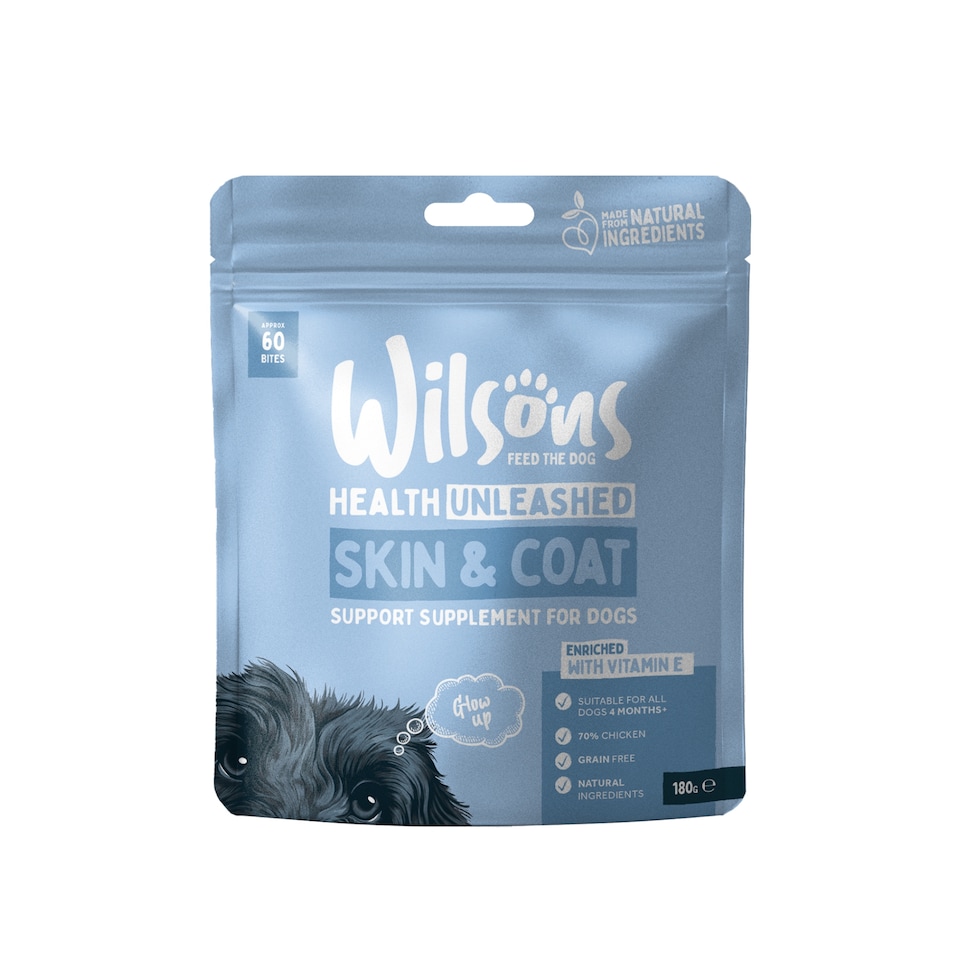 image 1 of Wilsons Skin and Coat Support Supplement For Dog Healthy Coat Nutrition Formula - 180g Bag