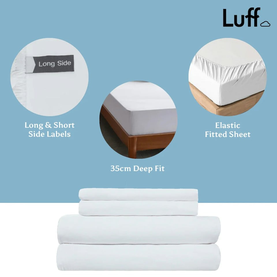 image 1 of Bamboo Silk Fitted Sheet White | Double