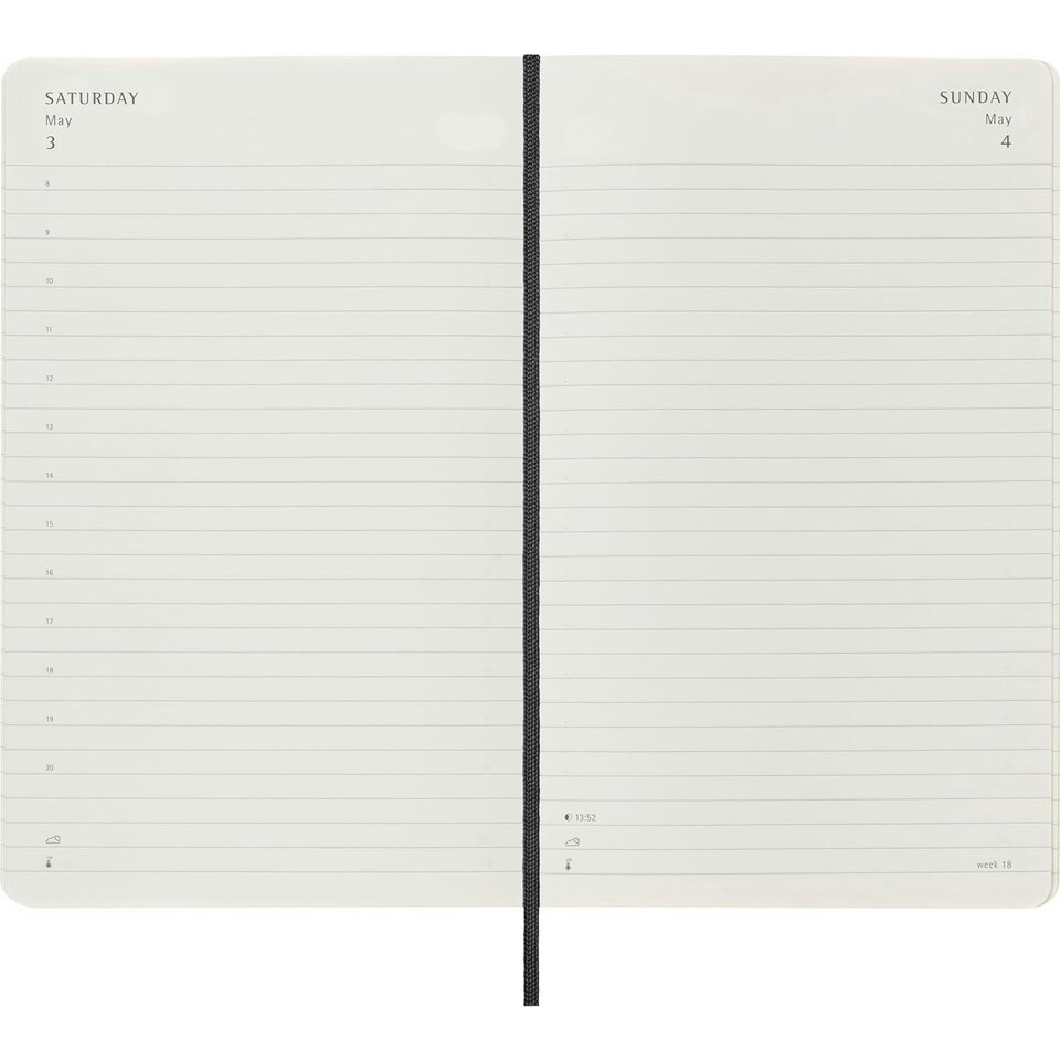 image 1 of Moleskine 2025 Soft Cover Planner - Solid Black - One Size (UTPF4450)