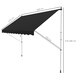 image 3 of Outsunny 3 x 1.5 m Retractable patio  Awning Floor-to-ceiling shade, Black | Black | 1