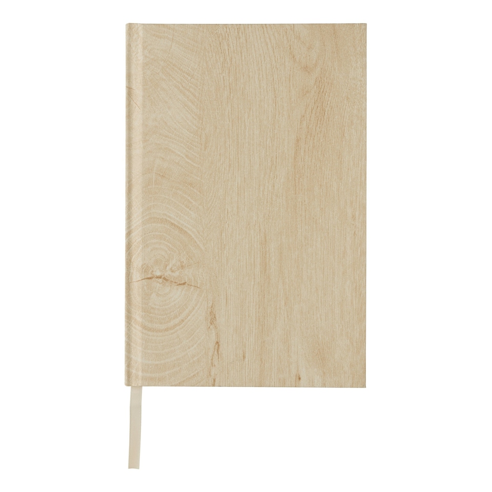 image 1 of XD Collection Kavana Wood Effect A5 Notebook - Light Brown - One Size