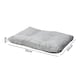 image 6 of Skylos Soft Plush Pet Bed Washable Cushion Mat for Dog Cat Crate Puppy | Grey | 75 x 50cm | One Size