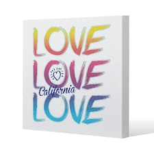 Love California (Canvas Print) 77 x 77 x 4cm