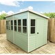 image 1 of 10 x 10 (3.04m x 2.99m) - Premier Pent Wooden Summerhouse - Potting Shed - 2 Opening Windows - Single Side Door - 12mm T&G Walls - Floor - Roof