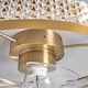 image 6 of BHS Lyona LED Dimmable Fan Ceiling Light, Warm Brass