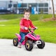 image 2 of HOMCOM 6V Kids Electric Ride on Car for 18-36 Months Toddlers Pink