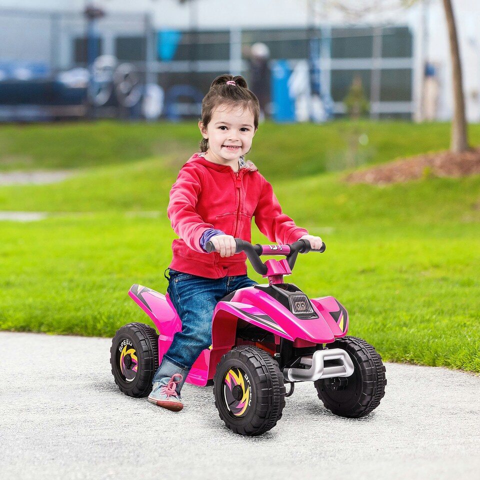 image 1 of HOMCOM 6V Kids Electric Ride on Car for 18-36 Months Toddlers Pink