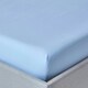 image 1 of Homescapes Blue Egyptian Cotton Deep Fitted Sheet 200 TC, Single Blue | Single