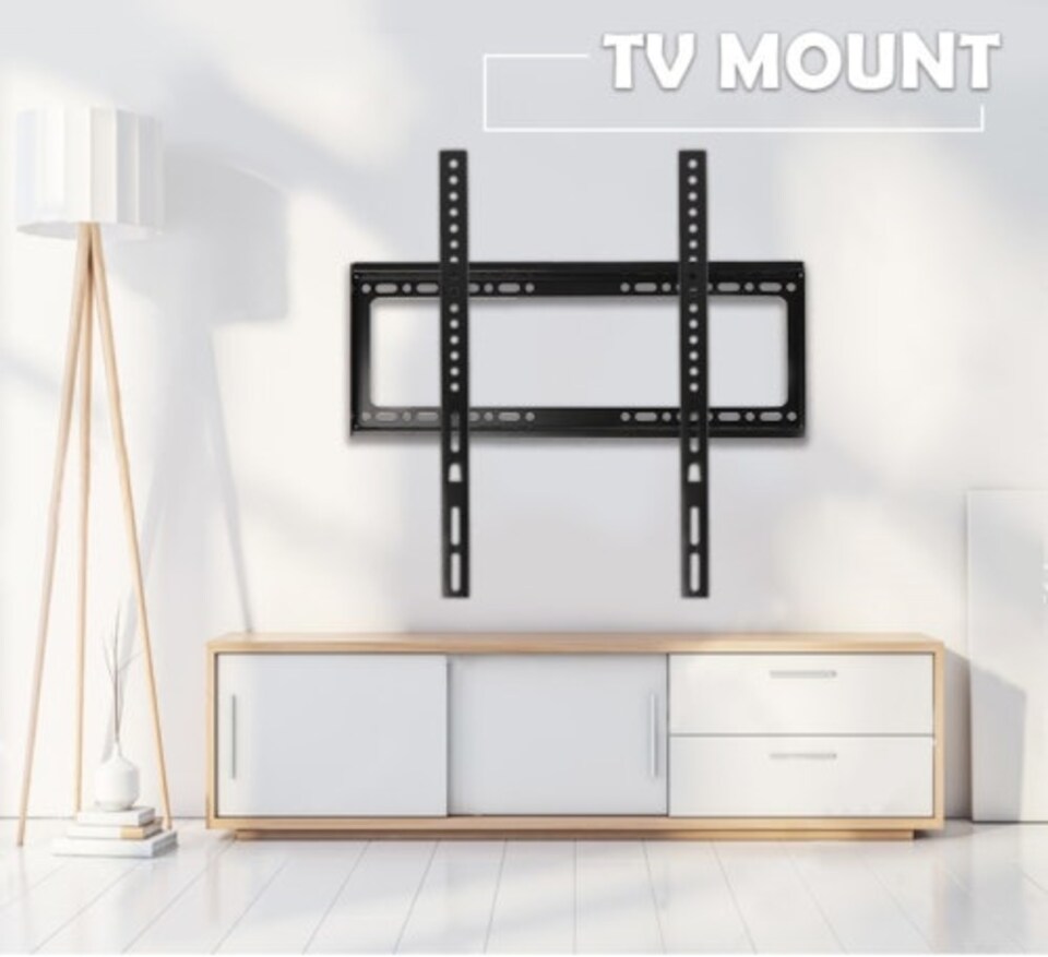 image 1 of Alivio TV Wall Mount Bracket For 26" Up to 63" Inch LCD LED QLED UK