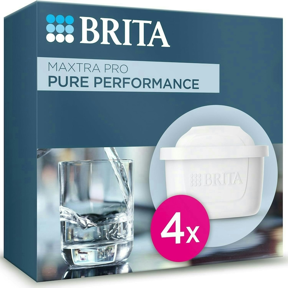 image 1 of BRITA MAXTRA PRO Pure Performance Water Filter Cartridge - 4 Pack - Original BRITA Refill